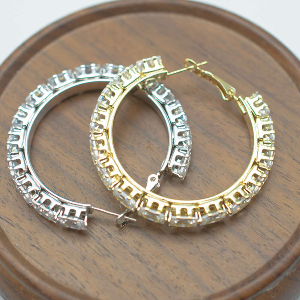 Guangding Odm Brinco Argola Para Banho De Ouro Cubic Zirconia Zircon