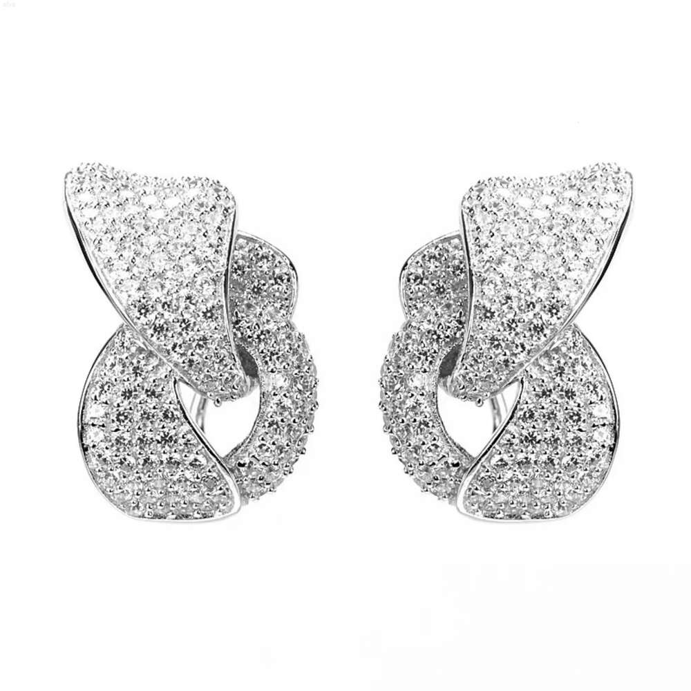 Lab Grown Moissanite Diamond Wholesale Everyday 925 Silver Flower Stud Destiny Jewellery