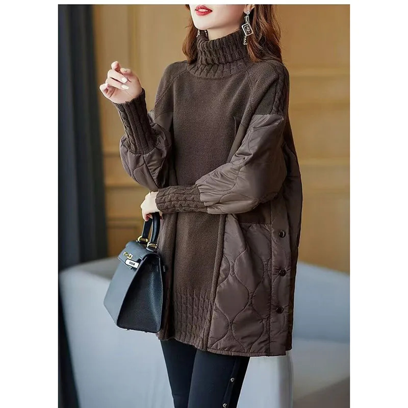 Women's Sweaters 2023 Ladies Autumn Winter Casual Long Sleeve Turtleneck Knit Tops Korean Fashion Loose Sweater Pull 231031