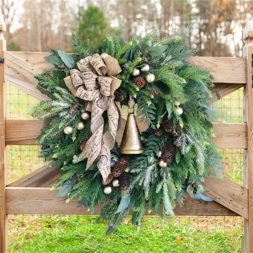 Decorations Carol and Tree Cone Pine Needle Merry Garden Decoration Celebration Christmas New Year 2024 Navidad 231101