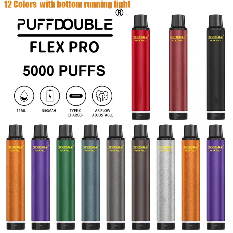 Puff Double Flex Pro 5000 puffs E Cigarette Original Vape 11ml 550mah Prefilled Carts Disposable Vaper rechargable battery VS Lost Mary Vapes
Puff Double Flex Pro 5000 puffs E Cigarette Original Vape 11ml 550mah Prefilled Carts Disposable Vaper rechargable battery VS Lost Mary Vapes
