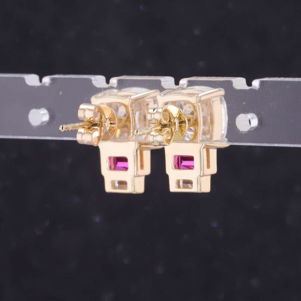 China Wholesale Starsgem Fancy Cut Ruby Engagement 9k Gold Moissanite