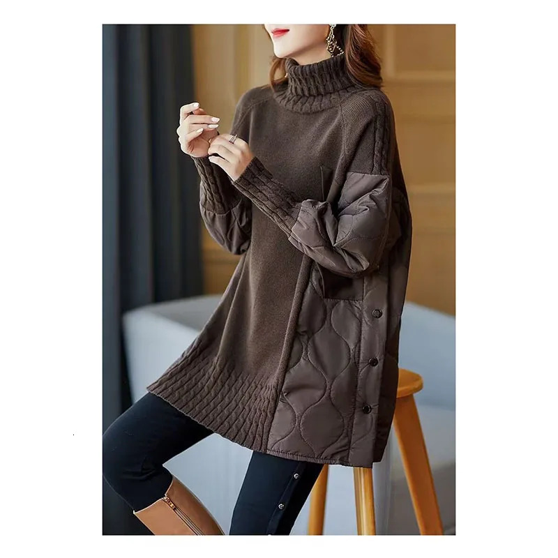 Women's Sweaters 2023 Ladies Autumn Winter Casual Long Sleeve Turtleneck Knit Tops Korean Fashion Loose Sweater Pull 231031
