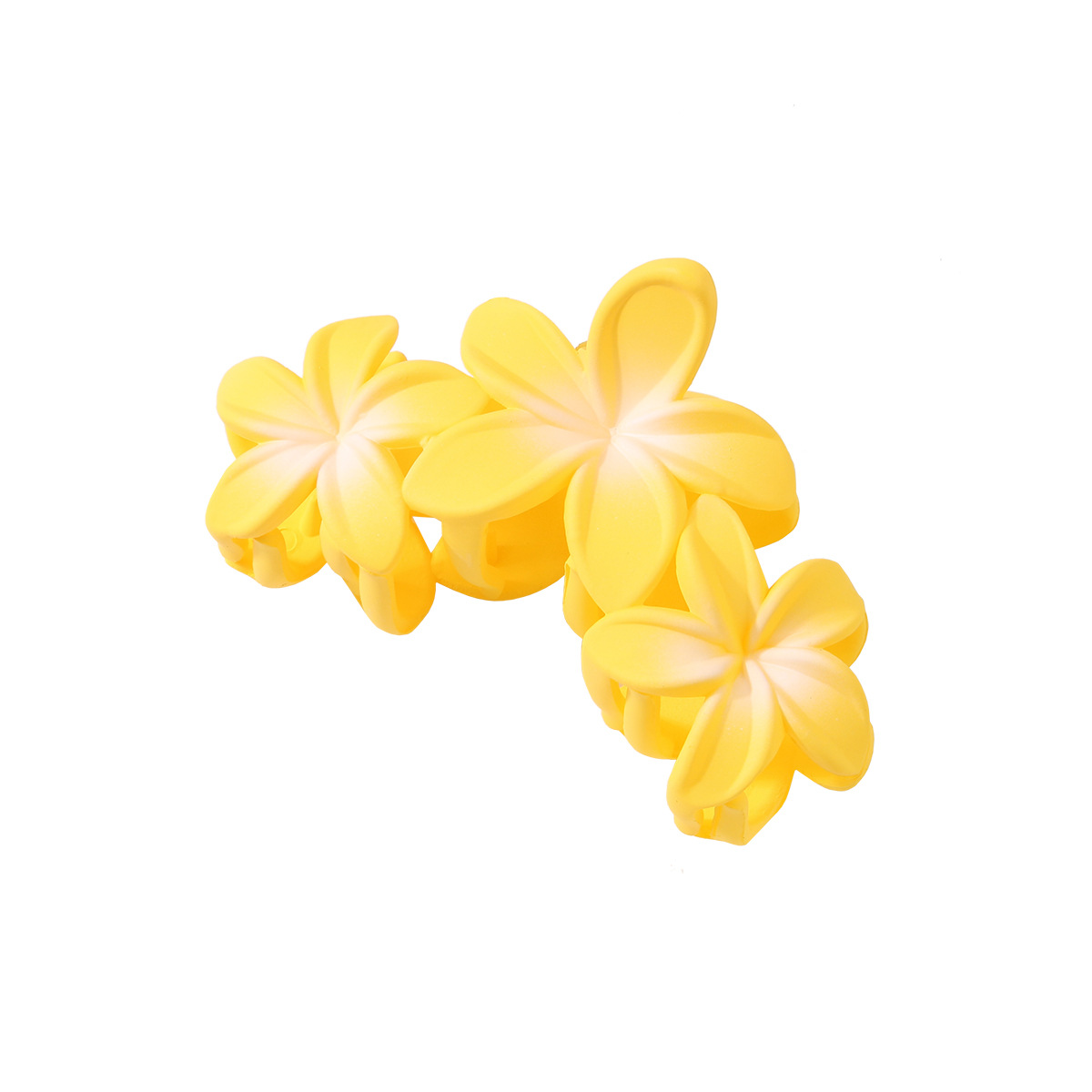 Candy Color Frangipani Hawaiian Flower Hair Clips for Women Hair Claw Clips Suit Thin Hair Large Claw Clips Beach Tropical Hair Accessories for Girls 