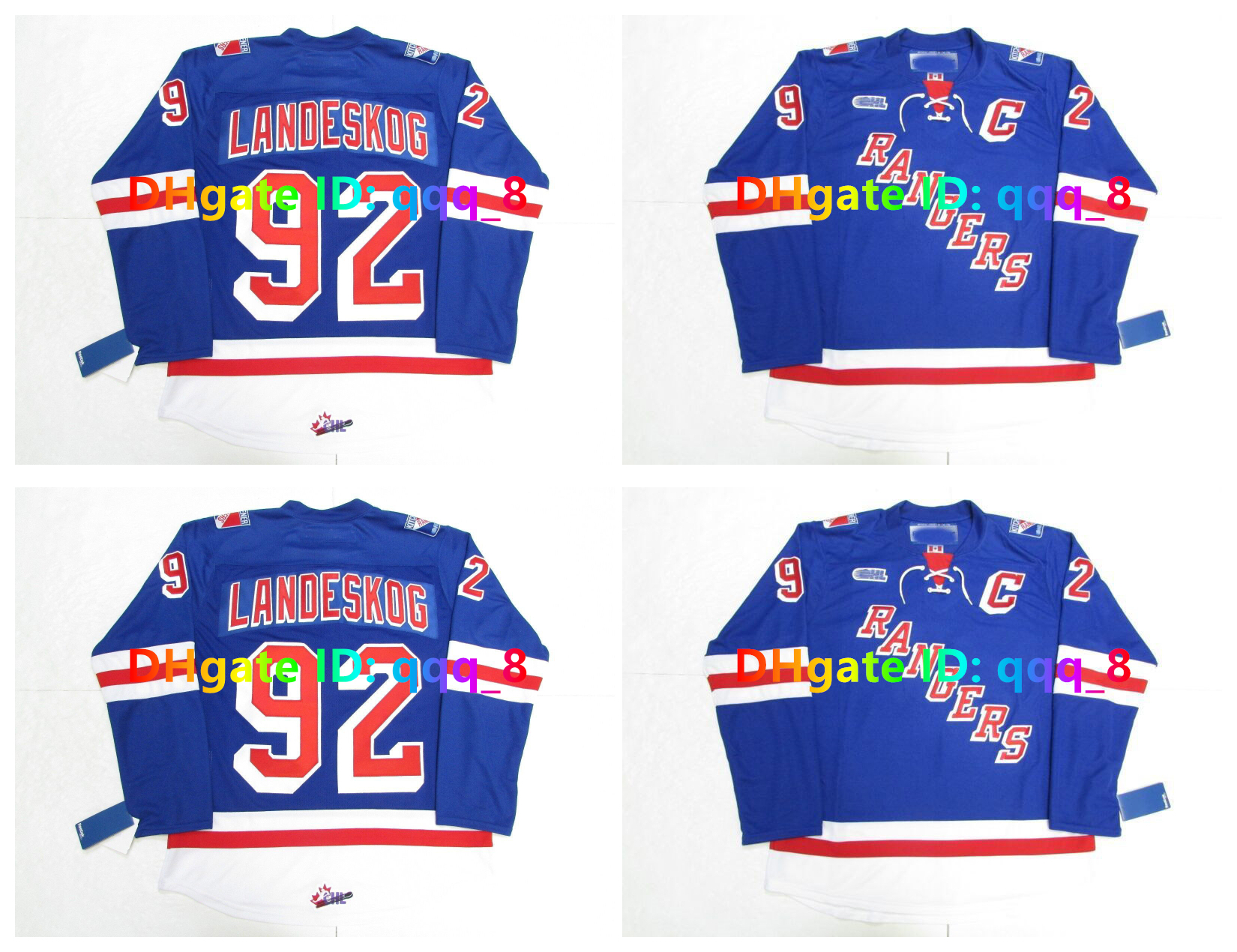 OHL KITCHENER RANGERS Hockey Jersey GABRIEL LANDESKOG Blue Size S-4XL