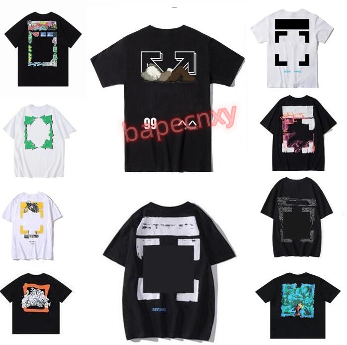 2023summer Designer Fashion Luxurys Offes Clothing Mens and Women Loose Tees Tops Man Casual Street Graffiti Shirt Sweatshirtoff Men's T-shirts Offs White