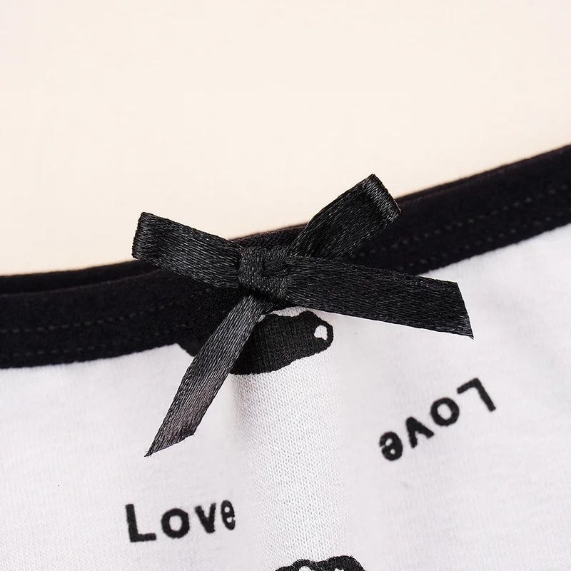 Women's Panties Letter Cotton Underwear 6pcspack Soft Women Cute Underpants Lip Fashion Mid Rise Ladies Briefs SL Wholesale 231031