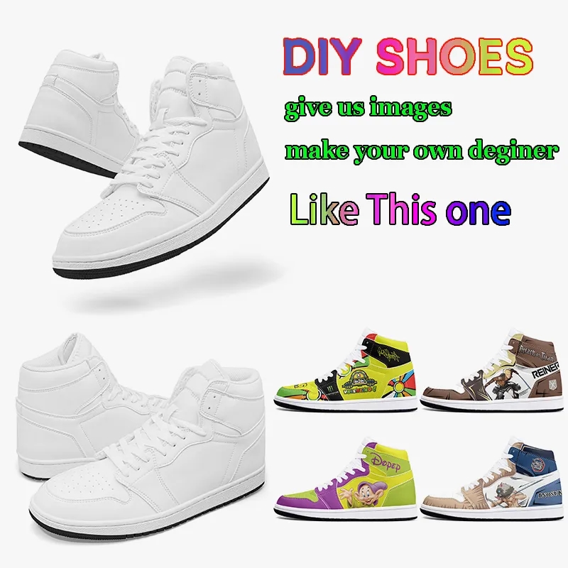 New diy classics customized shoes sports basketball shoes 1s men women antiskid cool anime fashion customized figure sneakers 456321