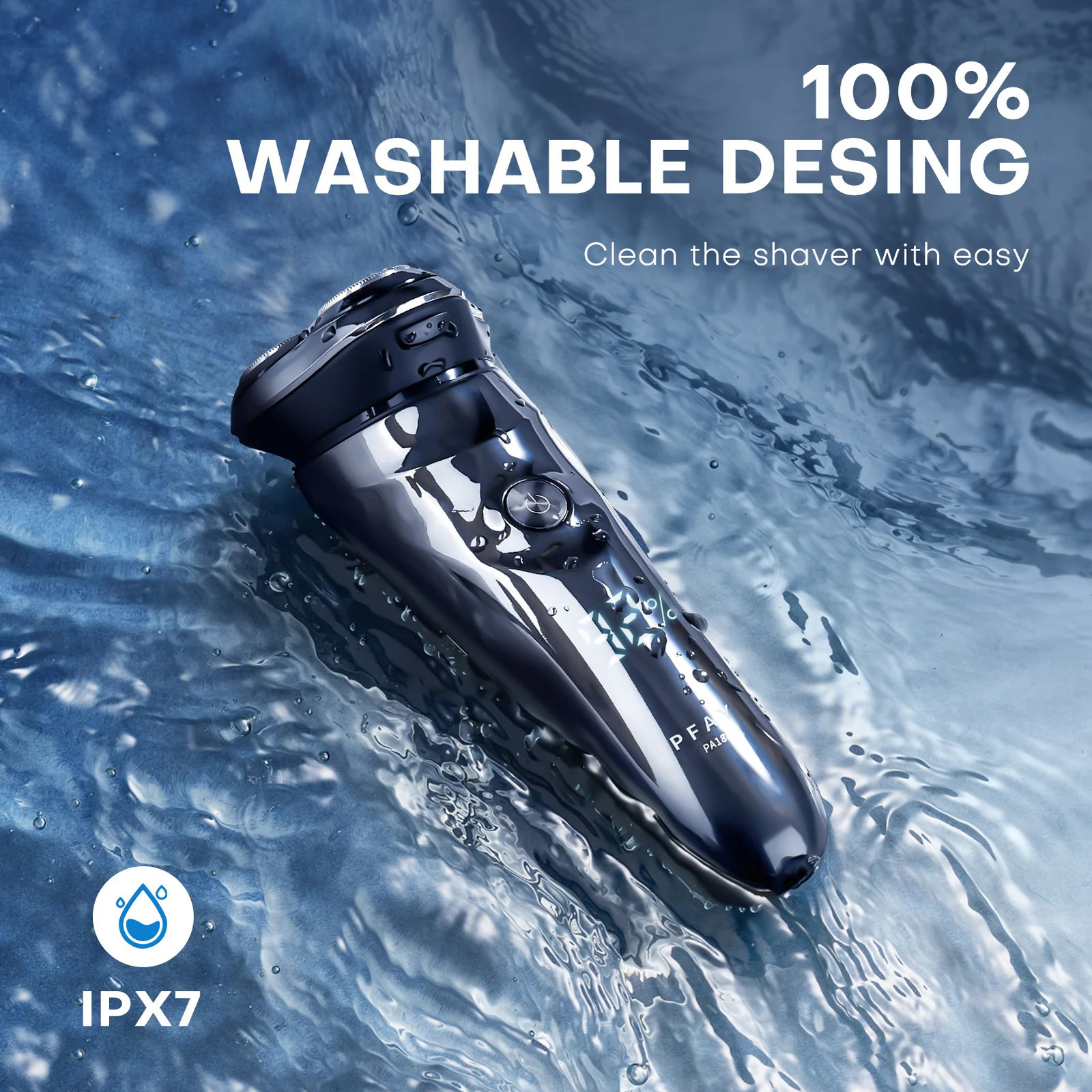 Electric Shavers PFAY PA188 Electric Shaver for Men Rechargeable Shaving Mashine Waterproof Men's Electric Razor Beard Trimmer USB Fast Charge 23