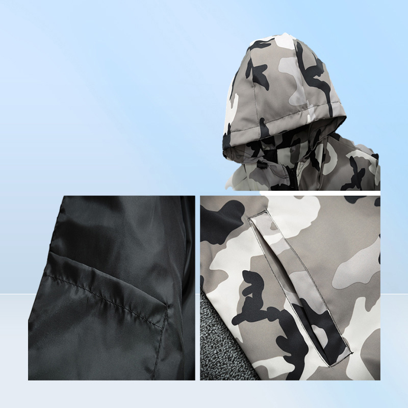Men039s Jackets Mens Spring Men Casual Windbreaker Camouflage Hooded Coats Fashion Slim Hip Hop Bomber Clothing 5XL