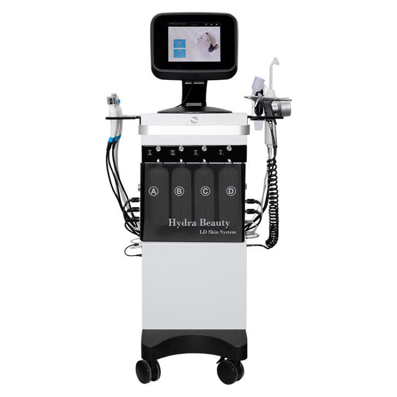 Non-surgical Microdermabrasion Aqua Oxygen Jet Face Hydrating Skin Elasticity Improving Ultrasound Nutrient Introduction PDT Pain Relief 10 in 1 Devic