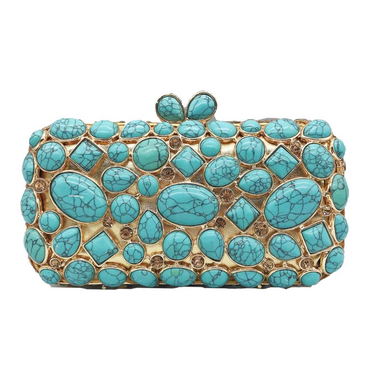 Agate bag agate turquoise diamond inlaid dinner bag banquet diamond handbag 230513, Pale gold
Agate bag agate turquoise diamond inlaid dinner bag banquet diamond handbag 230513, Pale gold