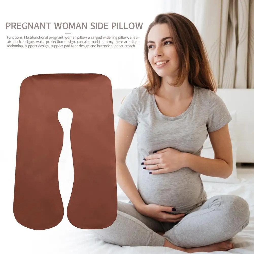 Maternity Pillows 70*130 cm Big Size Pure Cotton Fabric Multifunction Pregnancy Pillow Case Cotton Comfort Soft Cover U-Type for Maternity Women 23110