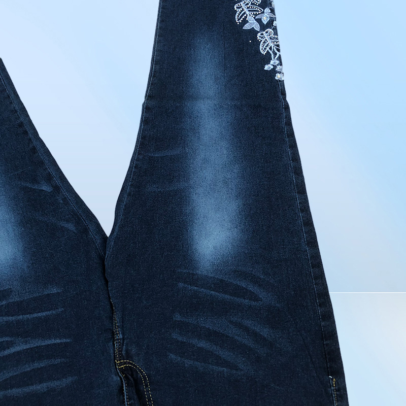 New Fashion Jeans For Women Butterfly Embroidery Pencil Pants Skinny Trousers Female Ladies Low Waist Fashion Summer Denim Pants