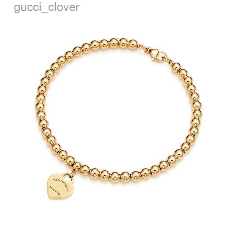 Bangle Charm Bracelets TIFF 100% 925 Silver 4mm Round Bead Love Heart-shaped Bracelet Female Thickened Bottom Plating for Girlfriend Souvenir Gift182N260S 
Bangle Charm Bracelets TIFF 100% 925 Silver 4mm Round Bead Love Heart-shaped Bracelet Female Thickened Bottom Plating for Girlfriend Souvenir Gift182N260S