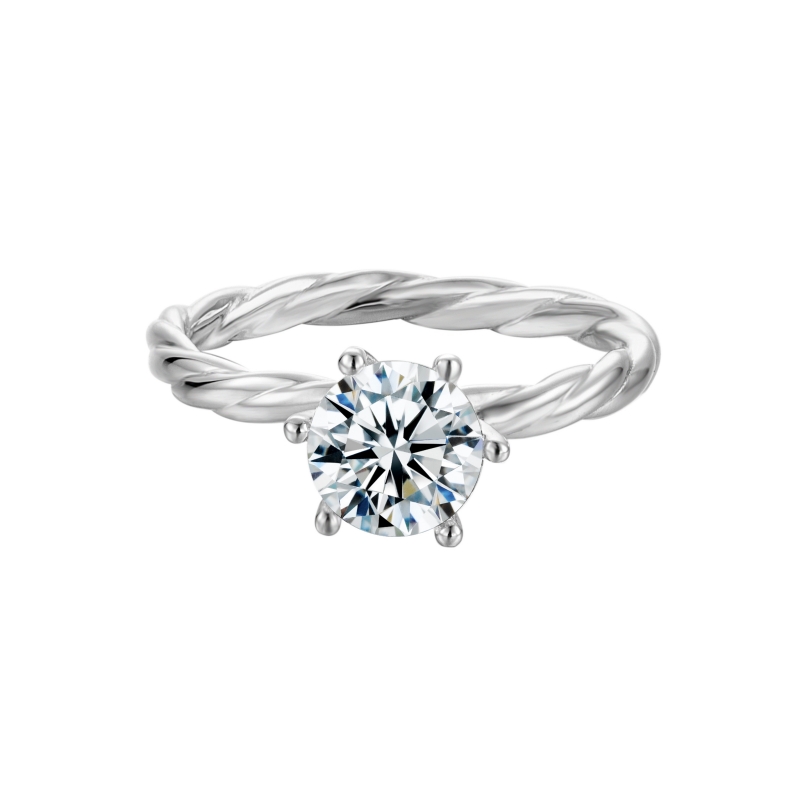Moissanite Female Ring Wedding Engagement Ring Band Rings 925 Sterling Silver Rings Ring for Women Birthday Gift with Jewelry love forever Straight ar