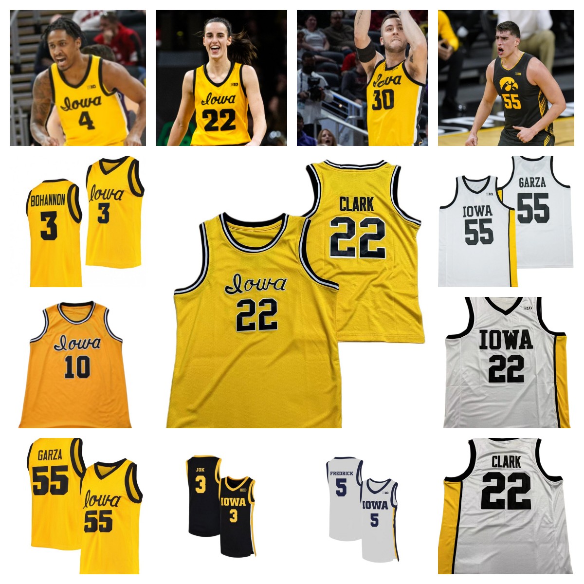 2023 Iowa Hawkeyes Basketball Jersey NCAA College Caitlin Clark 55 Luka Garza 10 Joe Wieskamp 5 CJ Fredrick 3 Bohannon 30 Connor McCaffery 4 Ahron Ulis, Wine red
2023 Iowa Hawkeyes Basketball Jersey NCAA College Caitlin Clark 55 Luka Garza 10 Joe Wieskamp 5 CJ Fredrick 3 Bohannon 30 Connor McCaffery 4 Ahron Ulis, Wine red