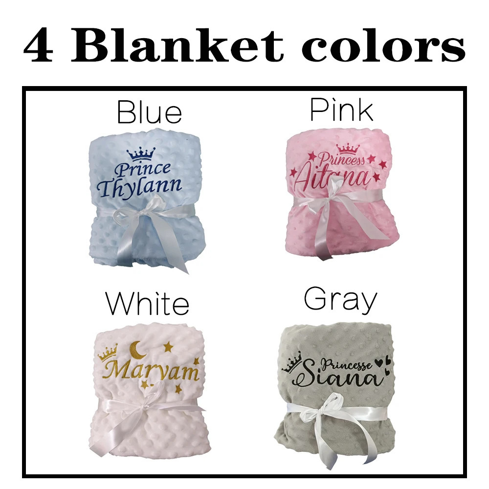 Sleeping Bags Name Personalized Baby Fleece Blanket Swaddle born Crib Stroller Bed Warm Winter Blanket Bedding Girl Boy Birthday Gift 231101
