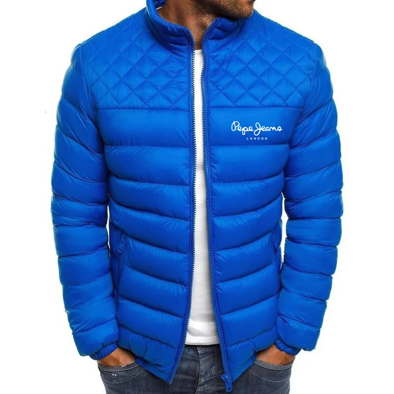 Men's Down Parkas 2023 autumn and winter men's down jacket slim cottonpadded casual standup collar 231102