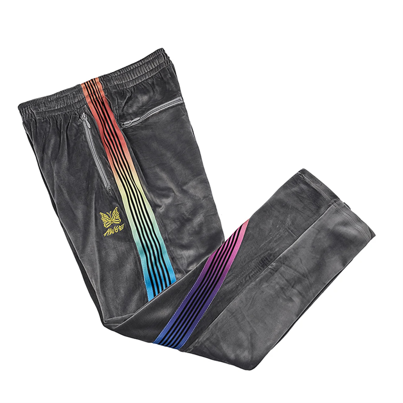 Fashion Gradient Plush Casual Pants Straight Loose Pants Unisex