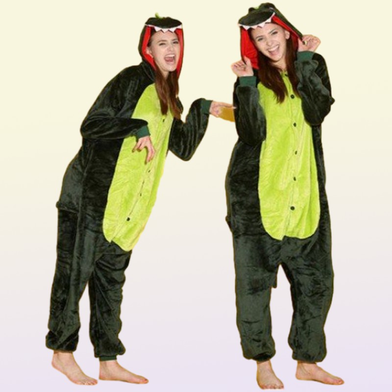 Gauges Animal Costumes Gold Grey Pink Green Dinosaur Onesies Onesie Pajamas Kigurumi Jumpsuit Hoodies Sleepwear for Adults Whole Orde