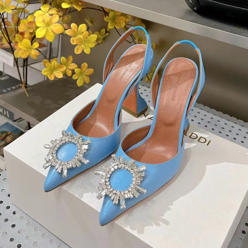Amina muaddi Dress Shoes Begum sandals Satin pointed slingbacks Bowtie pumps Crystal-sunflower high heeled shoe10cm Women's Luxury Designer Party Evening shoes
Amina muaddi Dress Shoes Begum sandals Satin pointed slingbacks Bowtie pumps Crystal-sunflower high heeled shoe10cm Women's Luxury Designer Party Evening shoes