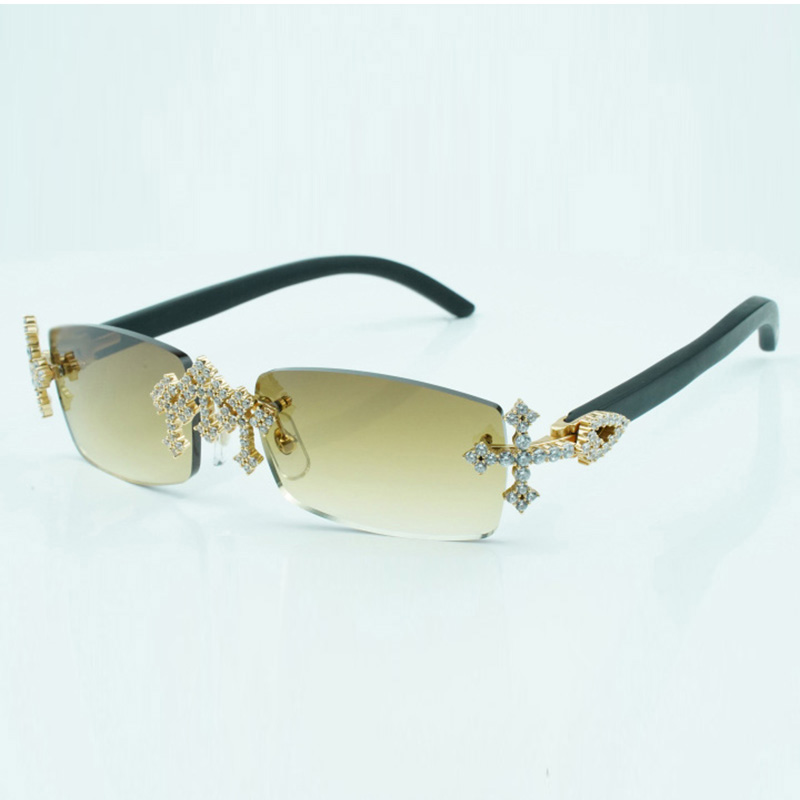 Cross diamond cool sunglasses 3524012 with natural black wooden legs and 56 mm cut lens
Cross diamond cool sunglasses 3524012 with natural black wooden legs and 56 mm cut lens