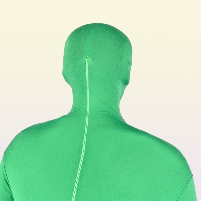 Background Material Green Screen Suit Chroma Key Jumpsuits for Movie Video Invisible Effect Pographic Filming Studio Props 221103