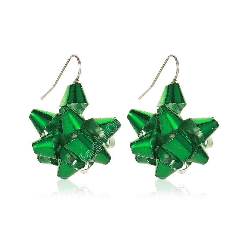 Christmas Gift Tassel Earrings Party Favor Cartoon Snowflake Elk Pendant Earrings Fashion Jewelry Accessories