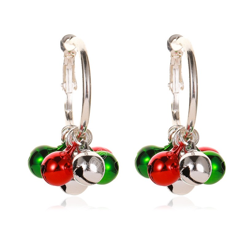 Christmas Gift Tassel Earrings Party Favor Cartoon Snowflake Elk Pendant Earrings Fashion Jewelry Accessories