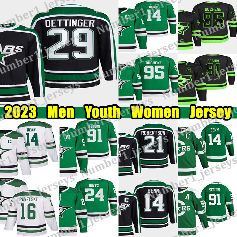 #21 Jason Robertson hockey jersey #29 Jake Oettinger Jamie Benn Tyler Seguin Miro Heiskanen Joe Pavelski Roope Hintz Modano Matt Duchene Custom Men Youth Women jerseys