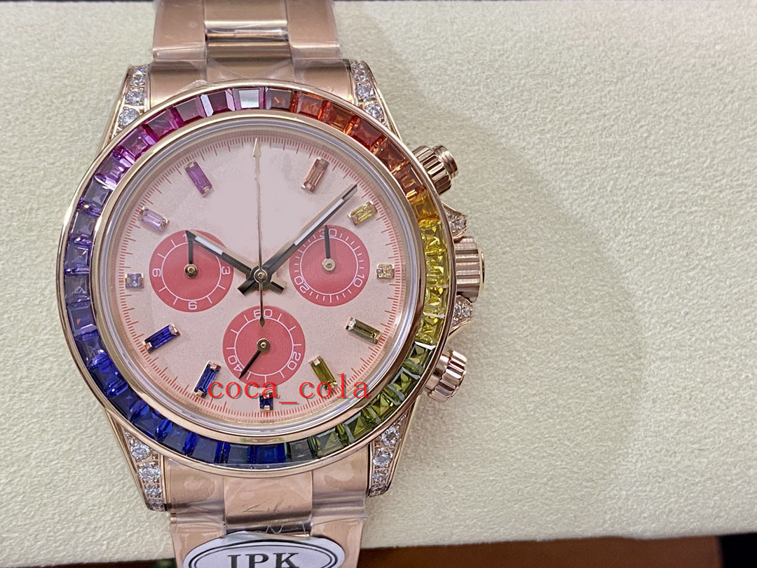 IPK Factory Super Quality Mens Watch 40mm CAL.4130 Movement 40mm Cosmograph Chronograph Workin Sapphire Mechanical Automatic Men's Watches Wristwatches
IPK Factory Super Quality Mens Watch 40mm CAL.4130 Movement 40mm Cosmograph Chronograph Workin Sapphire Mechanical Automatic Men's Watches Wristwatches