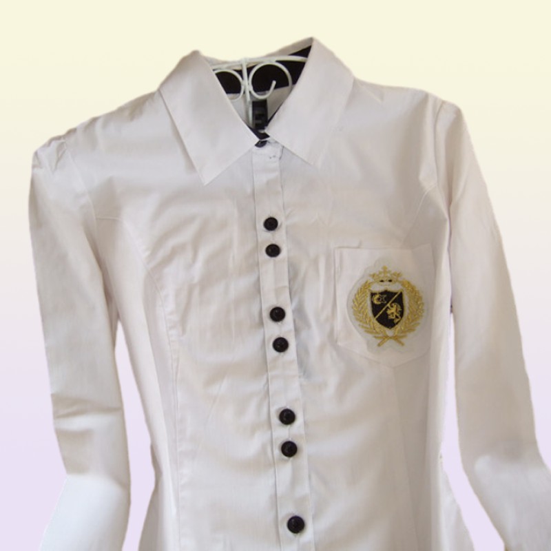 Fashion Women Body Shirt Long Sleeve Peter Pan Collar Blouses Ladies OL Bodysuit Plus Size Blusas Cardigan Women Tops256r
