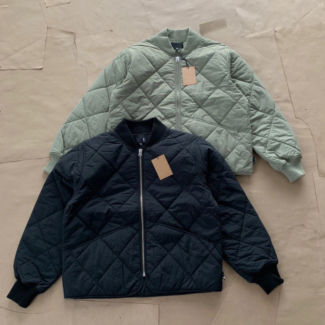 Men's Jackets 22FW Patched Dice Quilted Liner Jacket Dice Zipper Cotton Jackets varsity jacket 231102