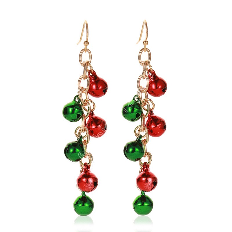 Christmas Gift Tassel Earrings Party Favor Cartoon Snowflake Elk Pendant Earrings Fashion Jewelry Accessories