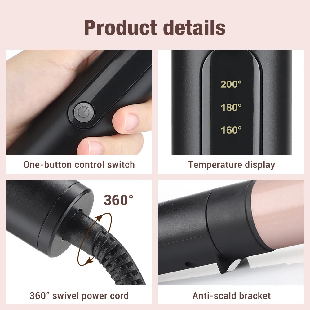 Curling Irons 5 in 1 Professional Hair Iron Ceramic Triple Barrel Curler Wave Waver Styling Tools Styler Wand 231101