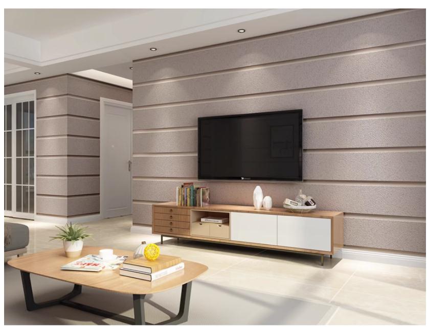 Light grey 3D striped wallpaper Modern simple living room background Hotel light blue thickened wallpaper roll wallpapers