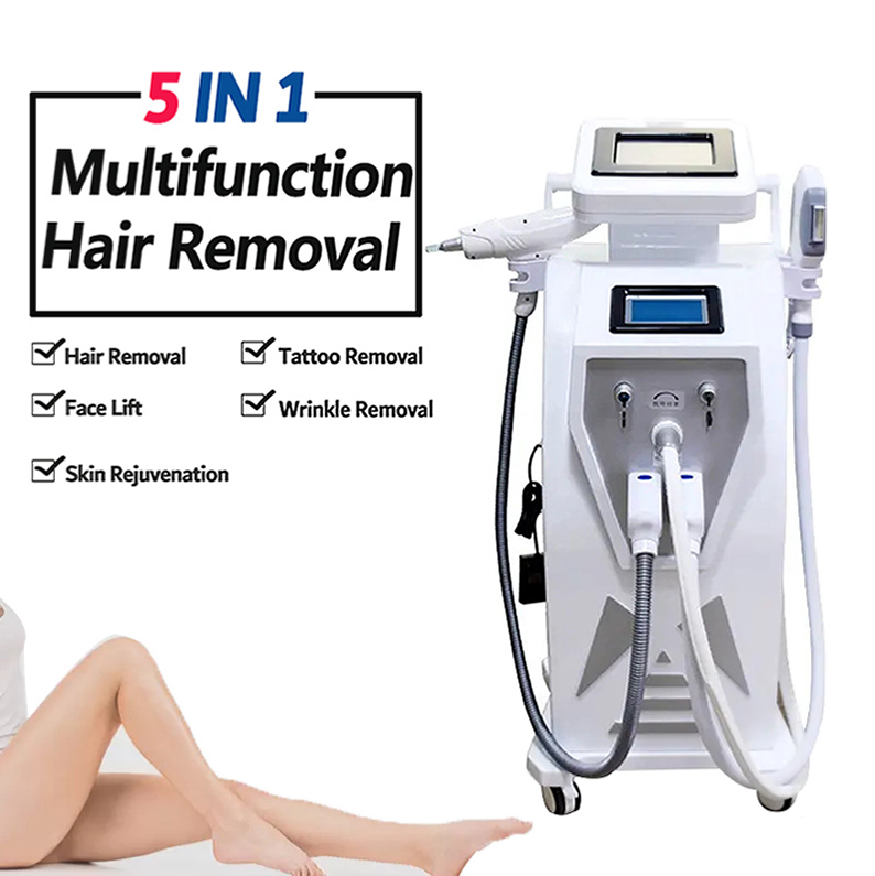 Nd Yag Laser Tattoo Removal Skin Rejuvenation Beauty MachineOPT IPL Hair Removal Equipment RF Face Lifting