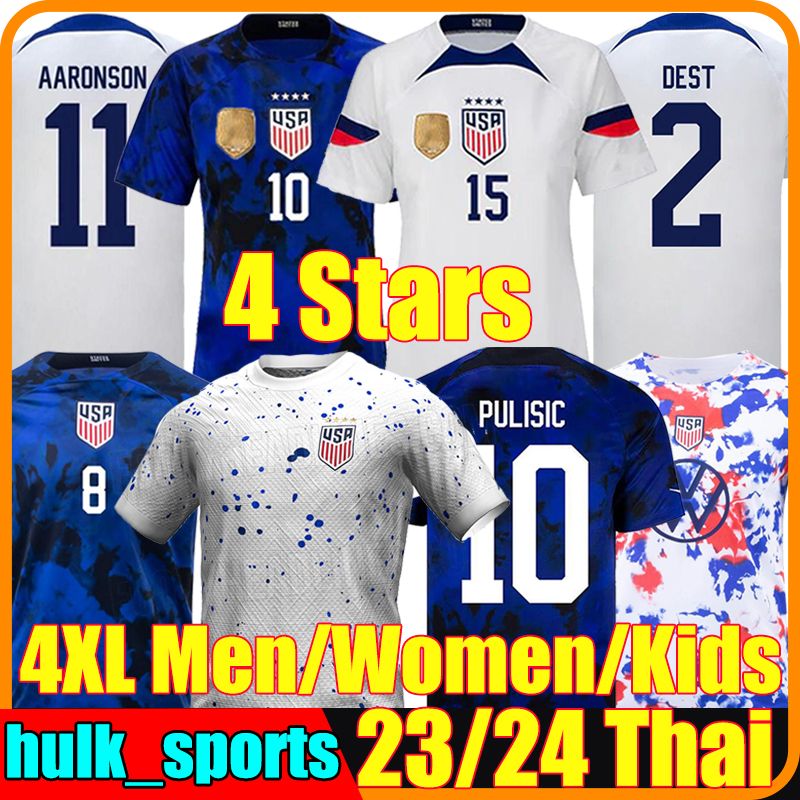 4 Stars 4XL 2023 PULISIC USAS soccer jerseys 23/24 united states football shirt AARONSON 2023 America REYNA McKENNIE MORRIS DEST YEDLIN Llan, 22-23 home
4 Stars 4XL 2023 PULISIC USAS soccer jerseys 23/24 united states football shirt AARONSON 2023 America REYNA McKENNIE MORRIS DEST YEDLIN Llan, 22-23 home