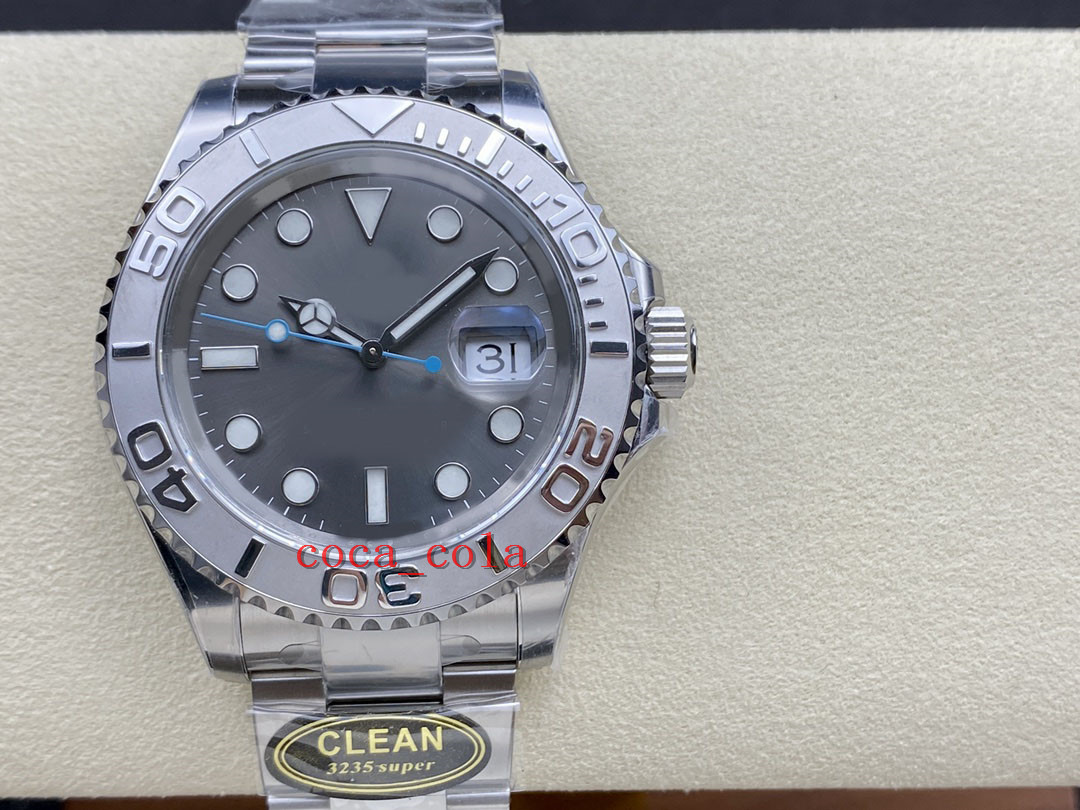 CLEAN Maker Mens Watch 40mm 40mm Rhodium Blue Stainless Steel 3135 Movement Mechanical Automatic Men's Watches Wristwatches with box, Gray
CLEAN Maker Mens Watch 40mm 40mm Rhodium Blue Stainless Steel 3135 Movement Mechanical Automatic Men's Watches Wristwatches with box, Gray
