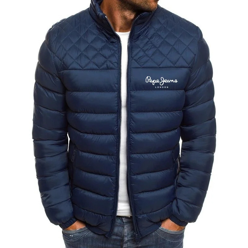Men's Down Parkas 2023 autumn and winter men's down jacket slim cottonpadded casual standup collar 231102