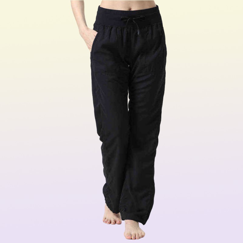 Studio Dance Women039s Middle Waist Pants Leisure Slim Fitn Yoga Flare Wide Leg