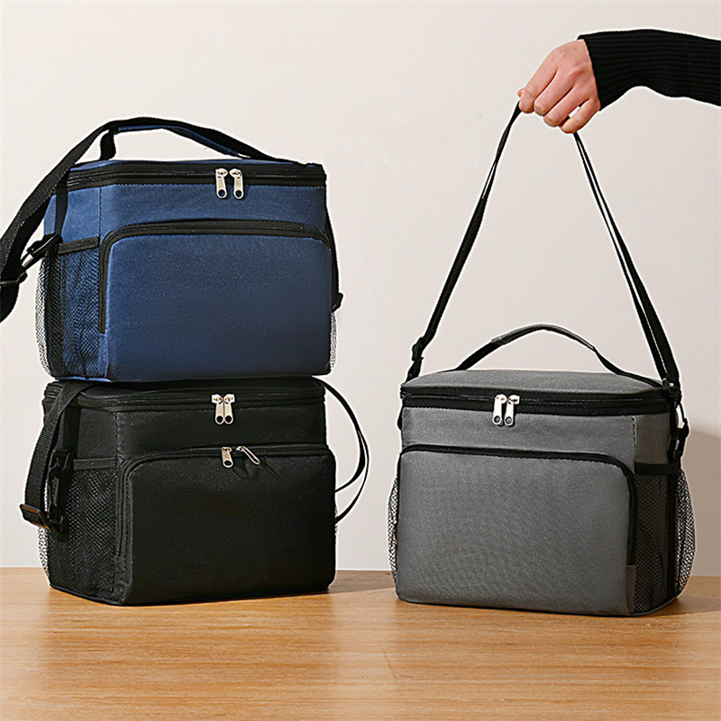 Lunch Bags Large Capacity Portable Lunch Box Bags For Women Men Fridge Thermal Cooler Meal Pouch Bento Insulated Tote Travel Work Food Bag 230331