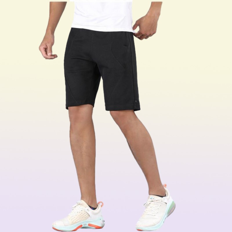 yoga clothes men039s new quickdrying solid color sports leisure running fitness fivepoint shorts with pockets
