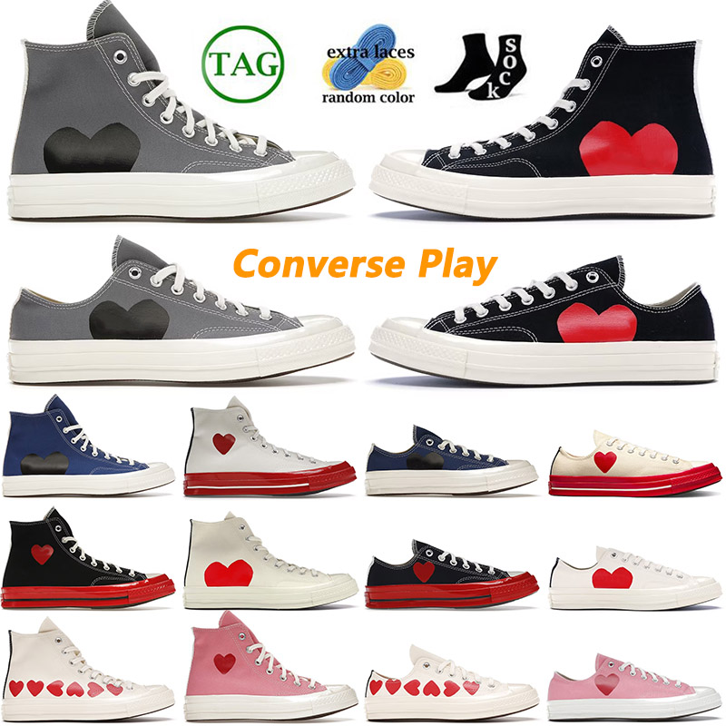 Luxury Designer Canvas 1970s Shoes fashion style comme des garcons chuck taylors all star Play Black White Grey Red Midsole Classic Sneakers 36-44, 14 play egret red midsole low
Luxury Designer Canvas 1970s Shoes fashion style comme des garcons chuck taylors all star Play Black White Grey Red Midsole Classic Sneakers 36-44, 14 play egret red midsole low
