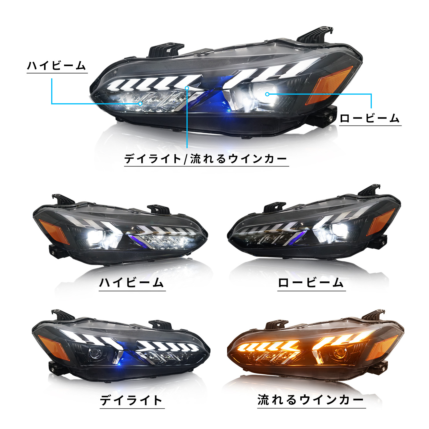 Car Styling Head Lamp For Honda LED Headlights CIVIC 11th 20 21-2023 Headlight DRL High Beam Turn Signal Lights