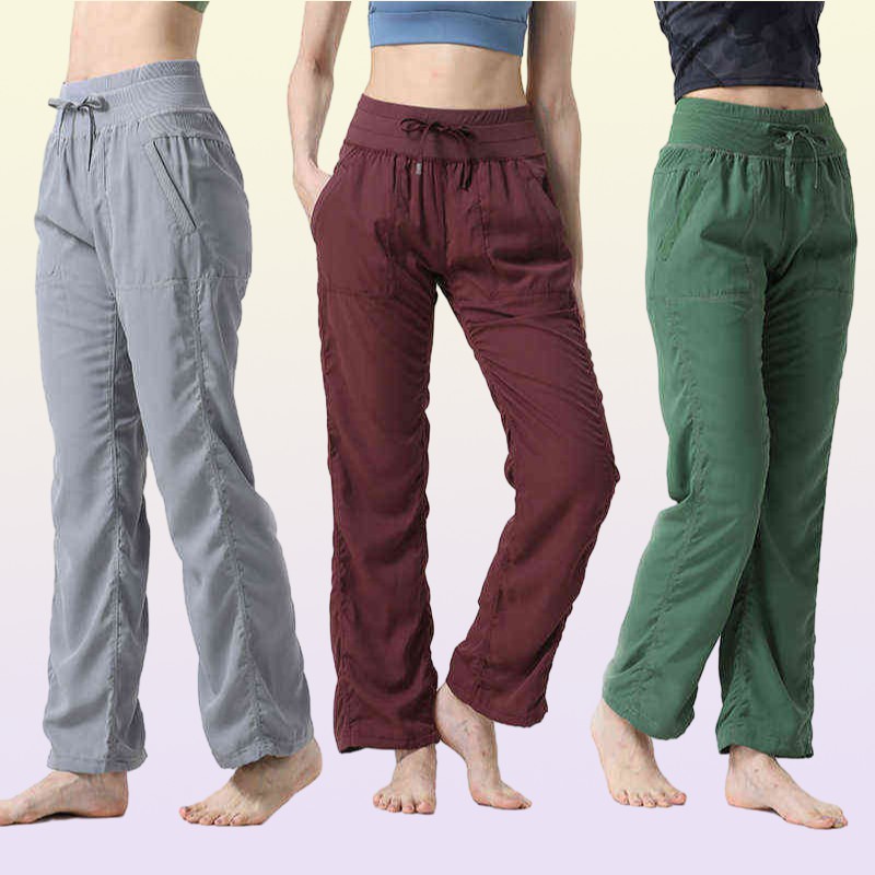 Studio Dance Women039s Middle Waist Pants Leisure Slim Fitn Yoga Flare Wide Leg