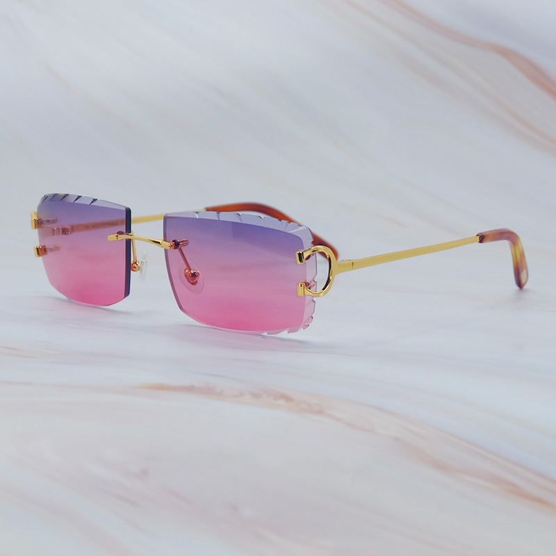 2025 New Y2K Wire C Sunglasses Small Diamond Cut Sun Glasses Luxury Desinger Polarized Sunglass For Men And Women VintageLentes De Sol Mujer