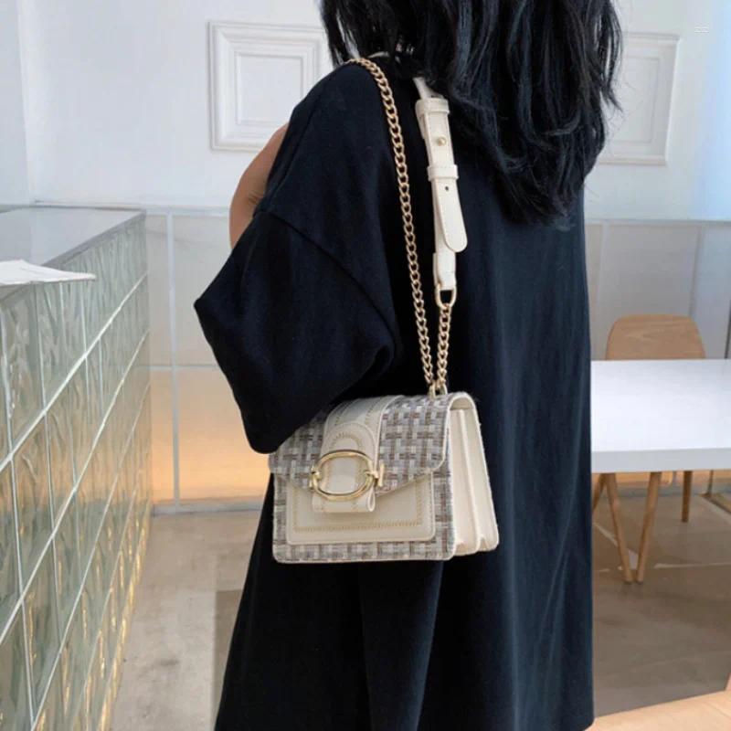 Evening Bags KUROYABU High Quality Vintage hot Shoulder Personality Designer Crossbody Fashion Trend Lightweight Chic Women