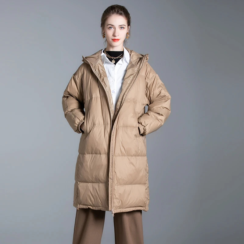 Women's Down Parkas Collection Winter Women's Down Jackets Coats Female Long Casual Puffer Hooded Jackets Warm Parka Portable Overcoat 23110